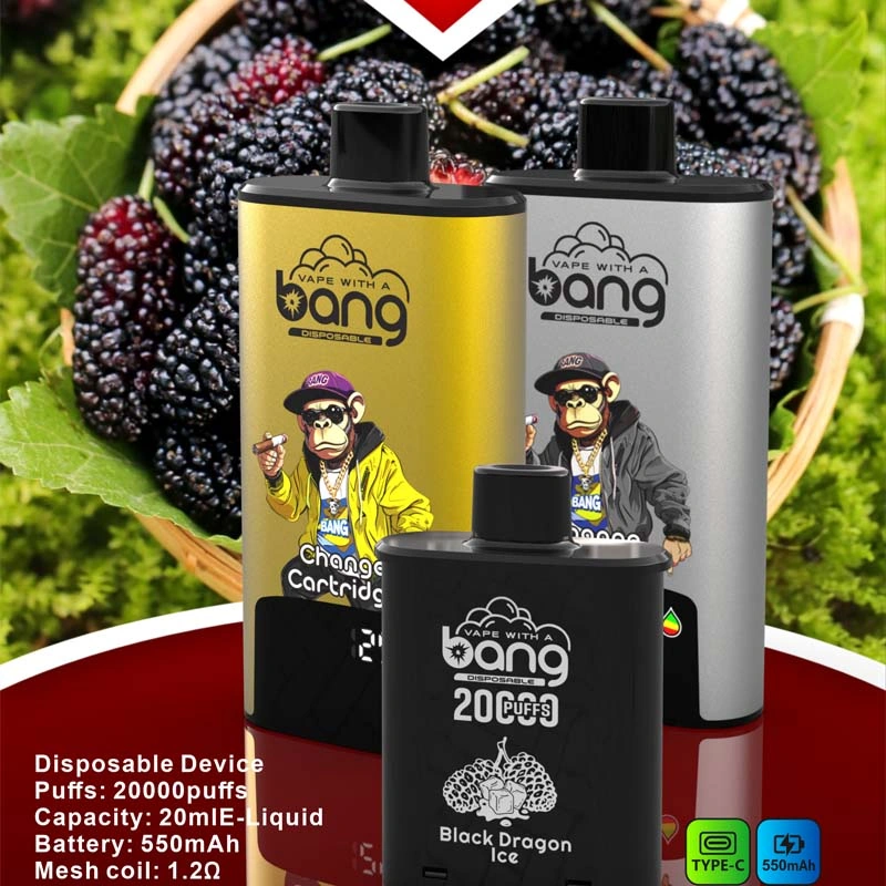BANG 20K Puffs Change Cartridge Vape Black Dragon Ice BANG 20K Puffs Change Cartridge Vape Black Dragon Ice
