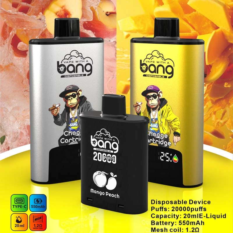 BANG 20K Puffs Change Cartridge Vape Peach Mango BANG 20K Puffs Change Cartridge Vape Peach Mango