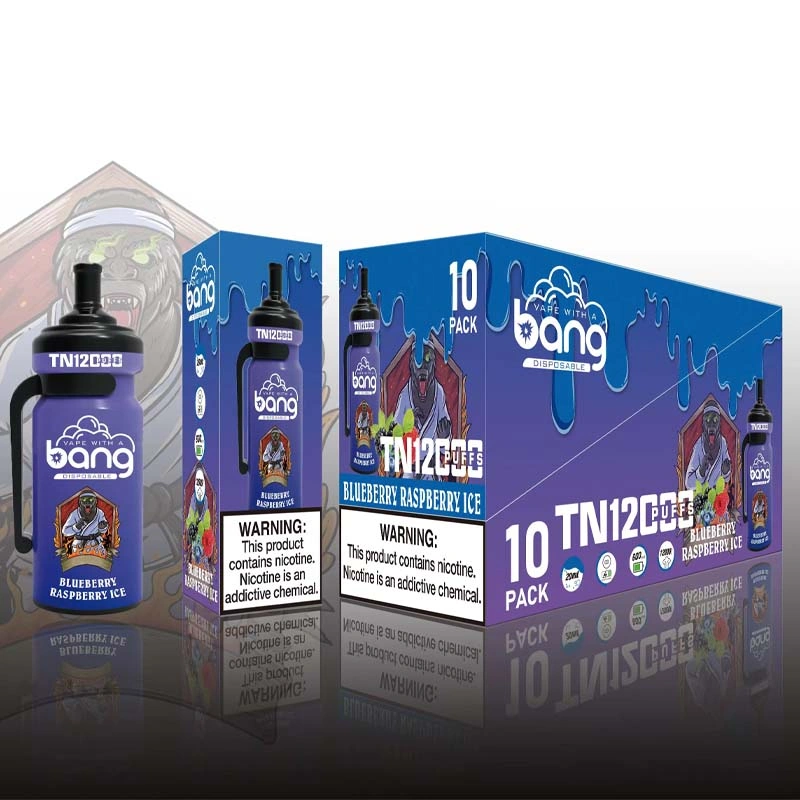 BANG Vape TN 12000 12K Puffs BLUEBERRY RASPBERRY ICE BANG Vape TN 12000 12K Puffs BLUEBERRY RASPBERRY ICE