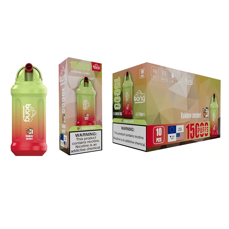 Bang 15K Puffs Vape Filp Design Rainbow sherhert Bang 15K Puffs Vape Filp Design Rainbow sherhert