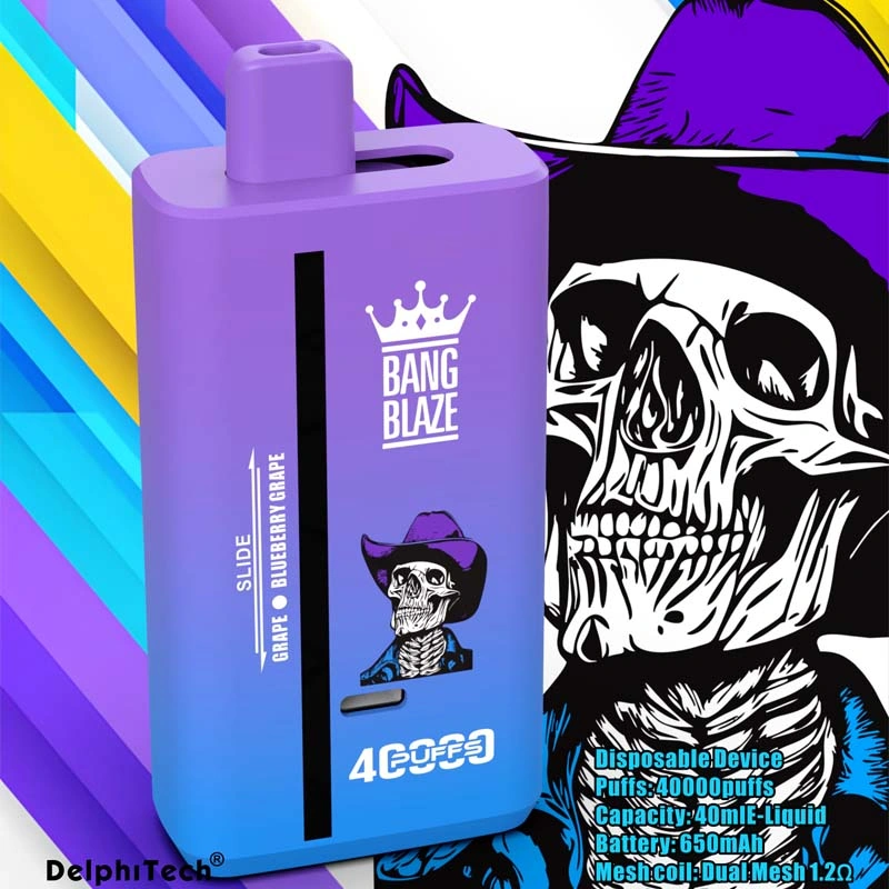 Bang Blaze 40K Puffs Dual Flavor Disposable Vape Grape and Blueberry Grape Bang Blaze 40K Puffs Dual Flavor Disposable Vape Grape and Blueberry Grape