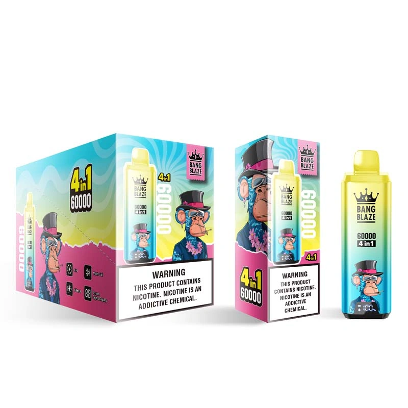 Bang Blaze 60K Puffs 4-in-1 Disposable Vape Energy Drink & Blueberry Watermelon & Sour Apple Raspberry & Gummy Bear Bang Blaze 60K Puffs 4-in-1 Disposable Vape Energy Drink & Blueberry Watermelon & Sour Apple Raspberry & Gummy Bear