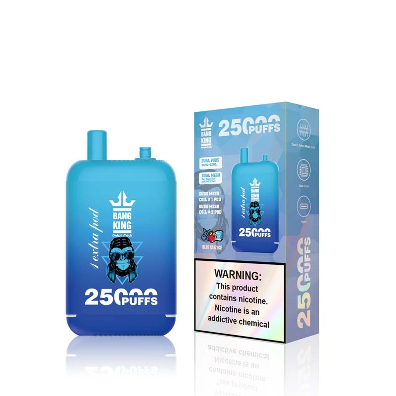 Bang King 25000 25K Puffs Dual Pods Blue Razz Ice Bang King 25000 25K Puffs Dual Pods Blue Razz Ice