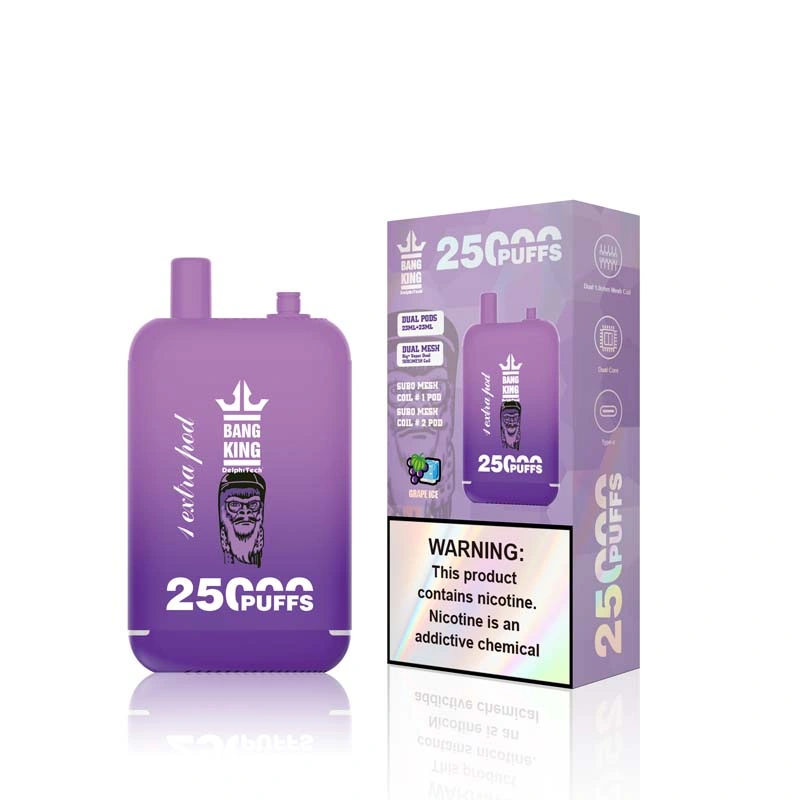 Bang King 25000 25K Puffs Dual Pods Grape Ice Bang King 25000 25K Puffs Dual Pods Grape Ice
