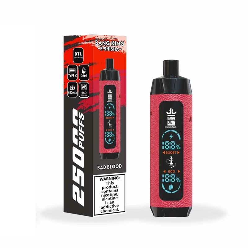 Bang King 25K Shisha 25000 Puffs Disposable Vape Rad Blood Bang King 25K Shisha 25000 Puffs Disposable Vape Rad Blood