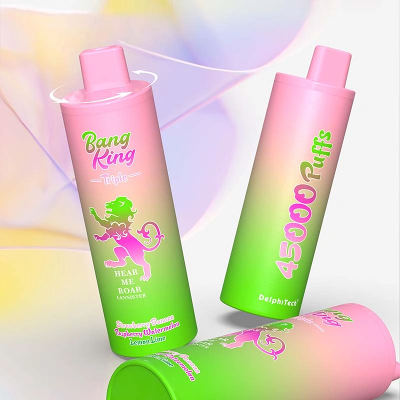 Bang King 45K 45000 Puffs Triple 3 in 1 Flavor Vape Strawberry Banana & Raspberry Watermelon & Lemon Lime Bang King 45K 45000 Puffs Triple 3 in 1 Flavor Vape Strawberry Banana & Raspberry Watermelon & Lemon Lime
