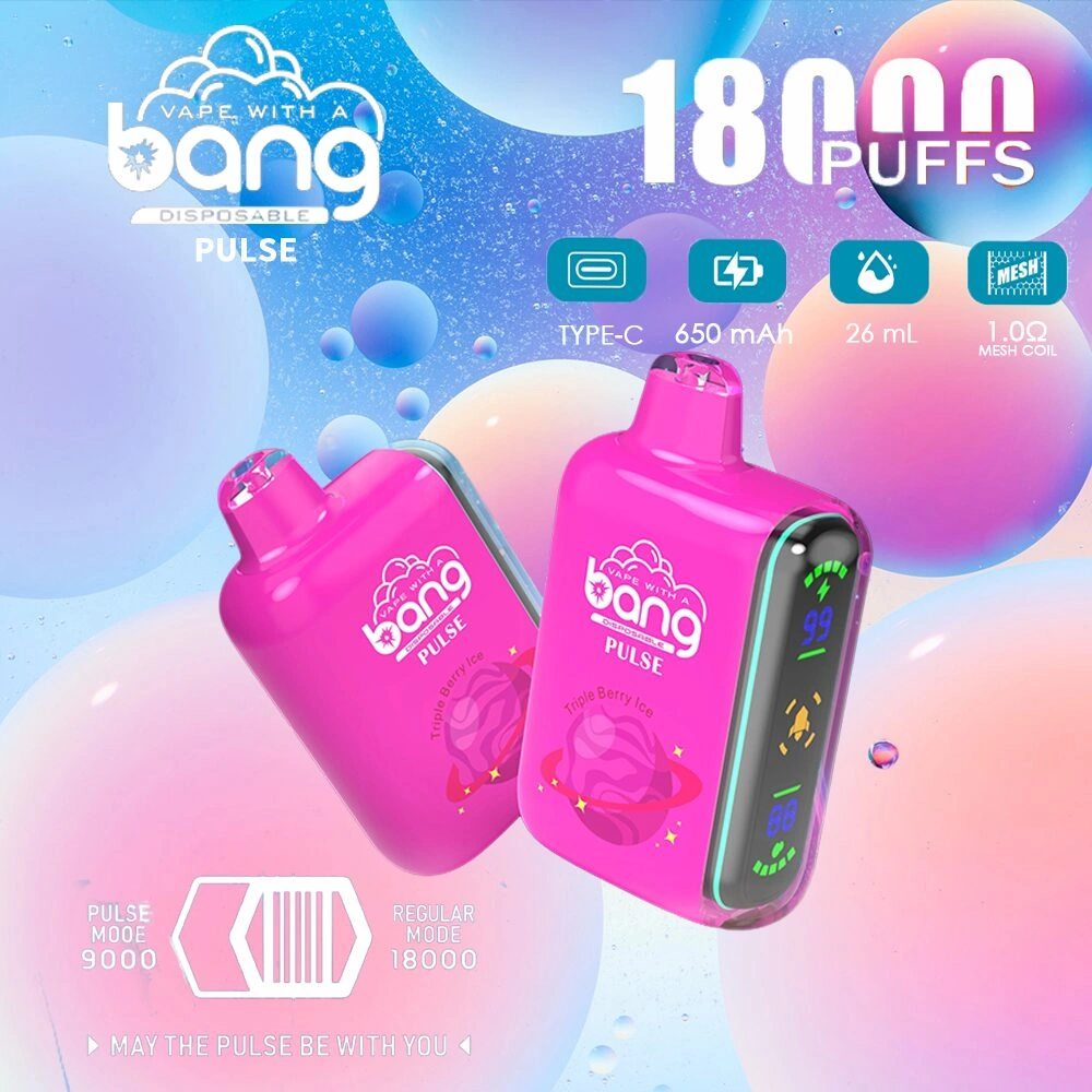 Bang Pulse 18K Puffs Vape Smart Screen Bang Pulse 18K Puffs Vape Smart Screen