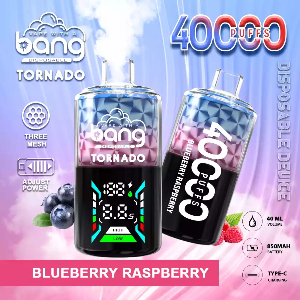 Bang Tornado 40K 40000 Puffs Blueberry Raspberry Bang Tornado 40K 40000 Puffs Blueberry Raspberry