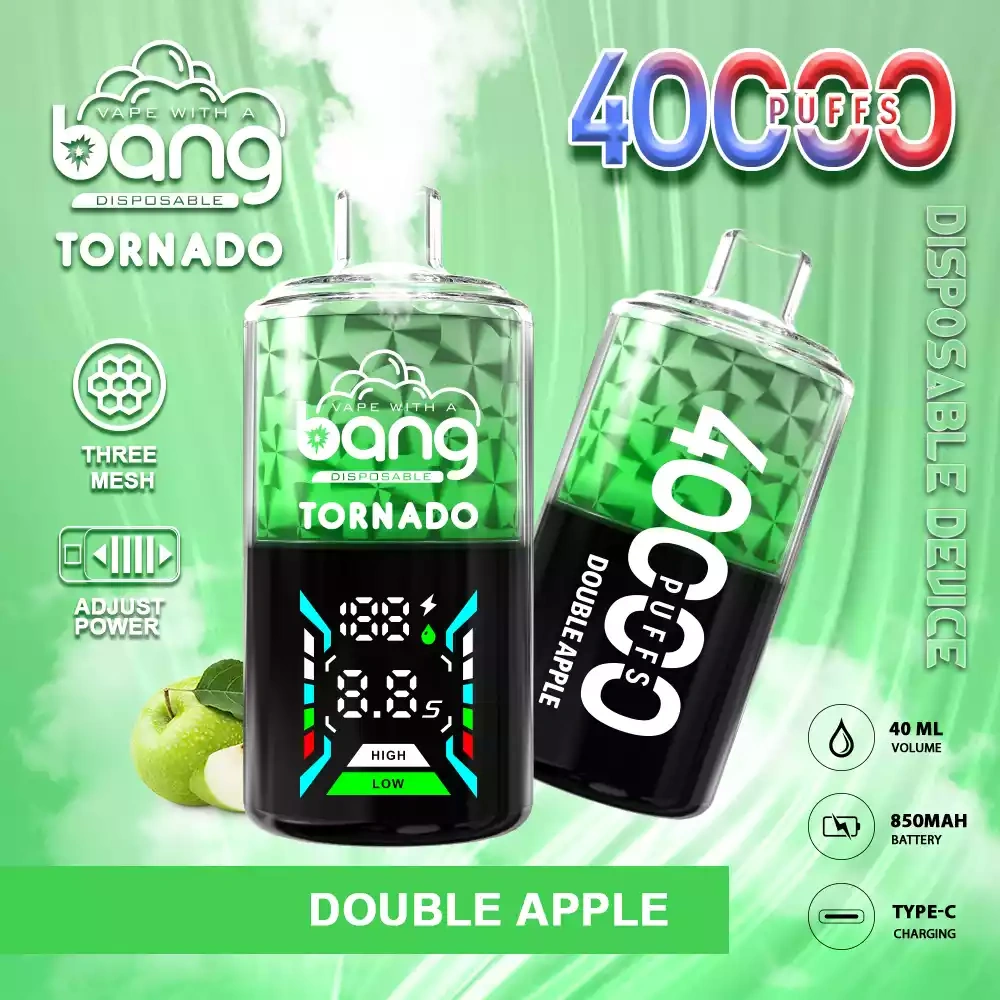 Bang Tornado 40K 40000 Puffs DOUBLE APPLE Bang Tornado 40K 40000 Puffs DOUBLE APPLE