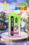 Bang King 30K Vape Dual Flavor 30000 Puffs Vape Smart Screen EU Warehouse Shipping Strawberry Kiwi & Sour Apple Raspberry