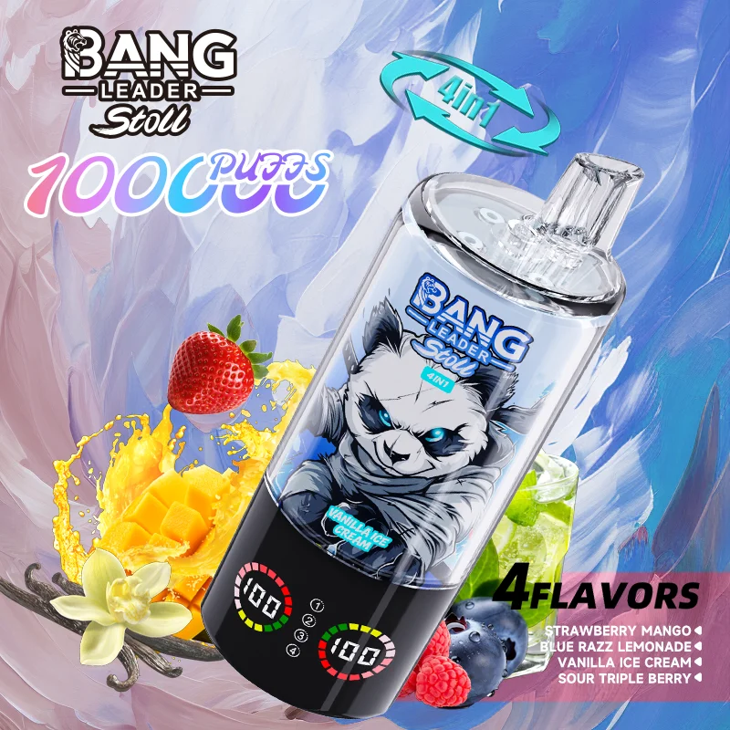 Bang Leader 100K Vape 4-in-1 Flavor Strawberry Mango & Blue Razz Lemonade & Vanilla Ice Cream & Sour Triple Berry Bang Leader 100K Vape 4-in-1 Flavor Strawberry Mango & Blue Razz Lemonade & Vanilla Ice Cream & Sour Triple Berry
