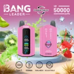 Bang Leader 50K Vape Dual Flavor 50000 Puffs Disposable Vaep Turbo Mode Smart Screen EU Warehouse Apple Pear & Kiwi Passionfruit Guava